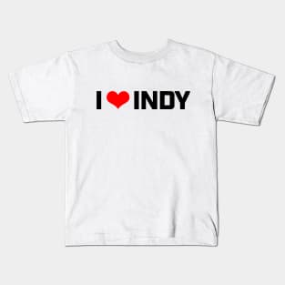 I heart INDY (black) Kids T-Shirt